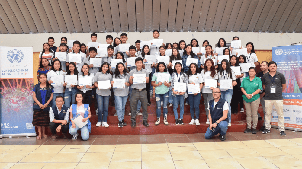 Jóvenes de San Pedro Necta y Cuilco concluyen capacitación sobre liderazgo para la paz