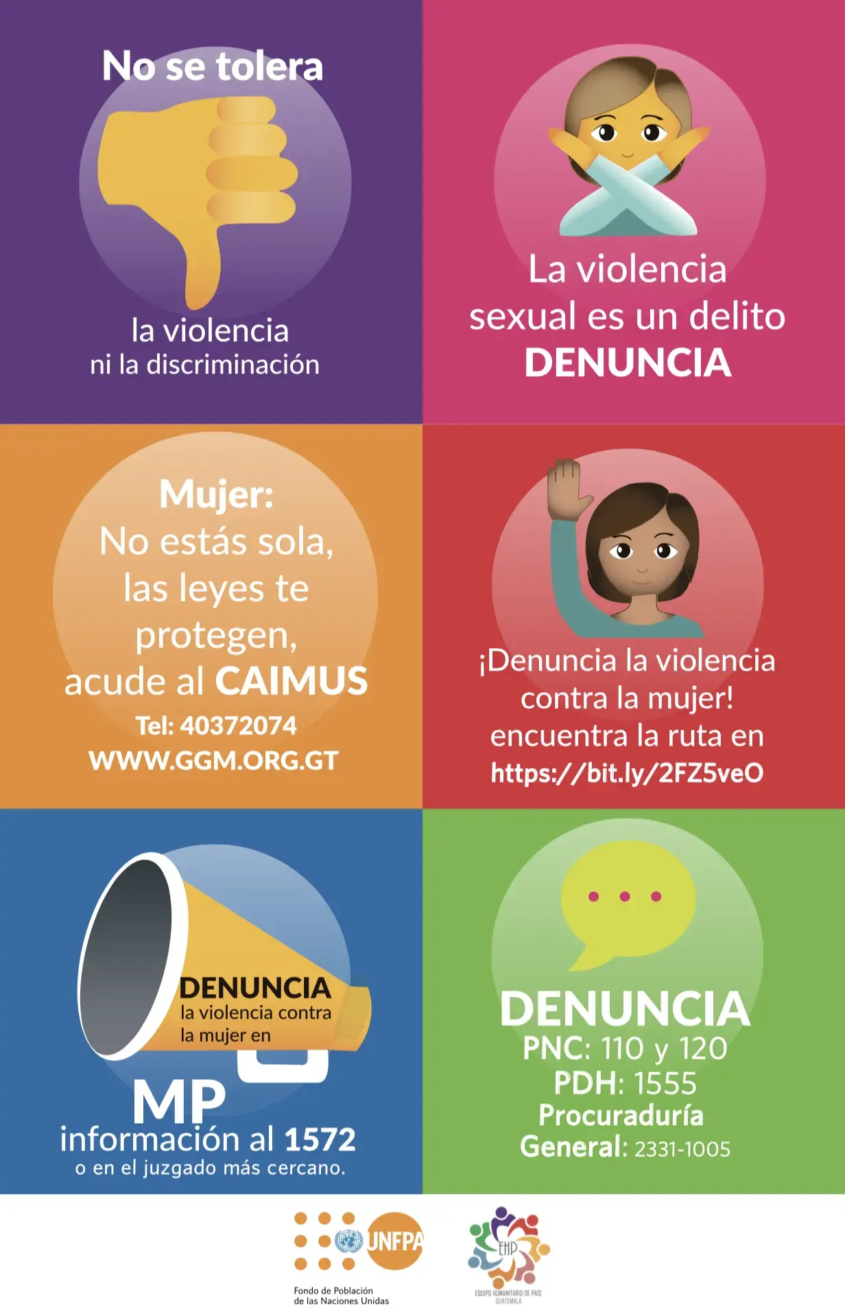 Denuncia la violencia contra la mujer