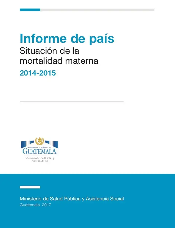 Informe de Mortalidad Materna 2014-2015