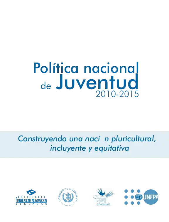 Política nacional Juventud de 2010 2015